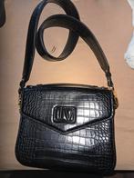 Josh V Zwarte Leren Tas, Ophalen of Verzenden, Zo goed als nieuw, Zwart, Handtas