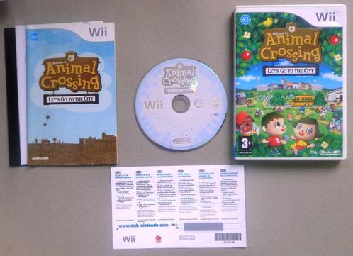 Animal Crossing Let's Go To The City + VIP kaart voor de Wii, Spelcomputers en Games, Games | Nintendo Wii, Zo goed als nieuw