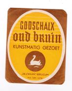 Godschalx Oud Bruin Etiket / Brouwerij De Zwaan Berlicum.NBr, Verzenden, Nieuw, Overige typen, Overige merken