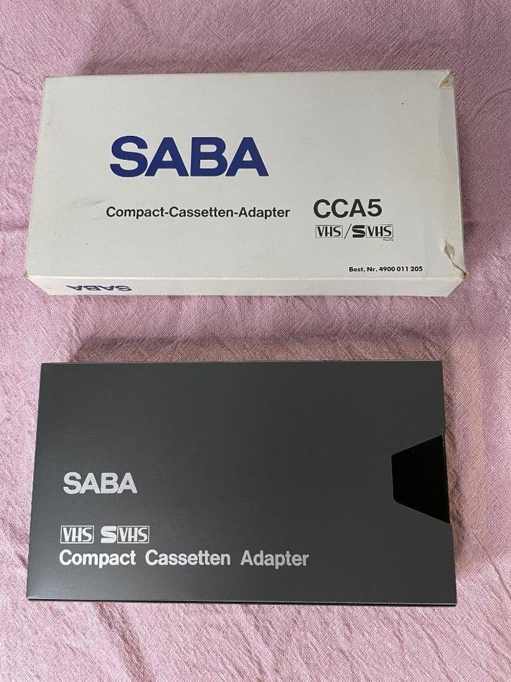 SABA Compact Cassette Adapter CCA5 – voor VHS-C & S-VHS-C, Audio, Tv en Foto, Overige Audio, Tv en Foto, Ophalen of Verzenden