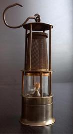 Zeldzame Antieke Mijnwerkers Olielamp – Origineel, Compleet, Ophalen of Verzenden, Zo goed als nieuw, Glas, Minder dan 50 cm