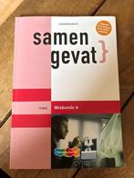 Samengevat examenbundel VWO Wiskunde A, Ophalen, Zo goed als nieuw, VWO, Wiskunde A