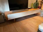 Gazzda Ena TV Sideboard - Retro TV Meubel, Ophalen, Eikenhout, Zo goed als nieuw, 200 cm of meer