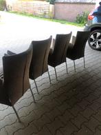 Nube eetkamerstoelen bruin 4 stuks Italiaans, Ophalen, Gebruikt, Bruin, Vier