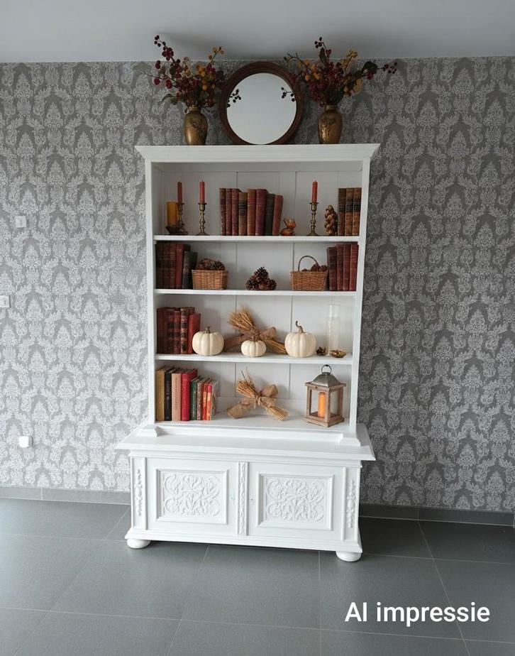 antieke eiken kast, bibliotheek, buffetkast VASTE AKTIEPRIJS, Antiek en Kunst, Antiek | Meubels | Kasten, Ophalen