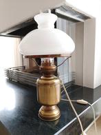 Oude scheepslamp , electrische olielamp , zie foto's, Huis en Inrichting, Lampen | Tafellampen, Minder dan 50 cm, Zo goed als nieuw
