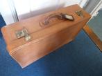 Prijsverlaging vintage leren koffer, Gebruikt, 45 tot 55 cm, Leer, Ophalen