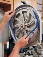 LINTZAAG WIELRUBBER V LINTZAAGMACHINE ELK MERK WIELBANDEN, Doe-het-zelf en Verbouw, Gereedschap | Zaagmachines, Gebruikt, 70 mm of meer