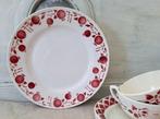 Oud frans bordje, St Amand, rood spuitdecor, Antiek en Kunst, Antiek | Servies los, Ophalen of Verzenden