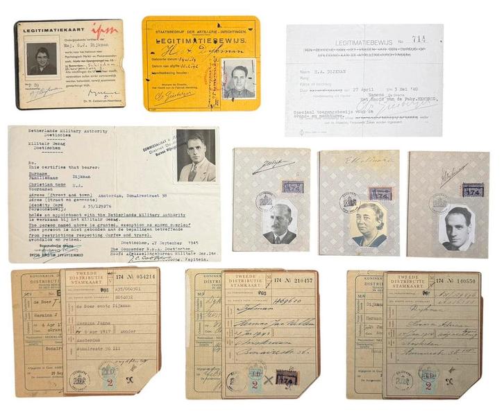 Persoonsbewijzen set Amsterdam werkende bij Hembrug, Verzamelen, Militaria | Tweede Wereldoorlog, Nederland, Verzenden