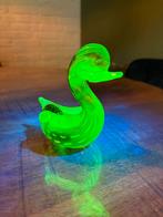 Murano Uranium Glas Eend Asbak, Antiek en Kunst, Antiek | Glas en Kristal, Ophalen of Verzenden
