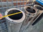 3 buizen voor rookgas afvoer., Ophalen of Verzenden, Zo goed als nieuw, Rvs, Minder dan 2 meter