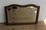 Zeer fraaie antieke spiegel, geslepen glas in eiken frame, Ophalen of Verzenden, Overige vormen, 50 tot 100 cm, Minder dan 100 cm