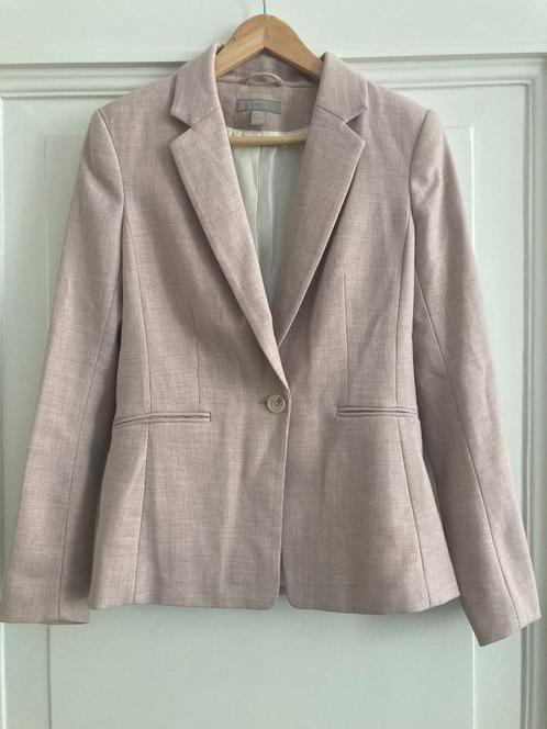 H&M getailleerde blazer,  maat 36, Kleding | Dames, Jasjes, Kostuums en Pakken, Zo goed als nieuw, Jasje, Maat 36 (S), Roze, Ophalen of Verzenden