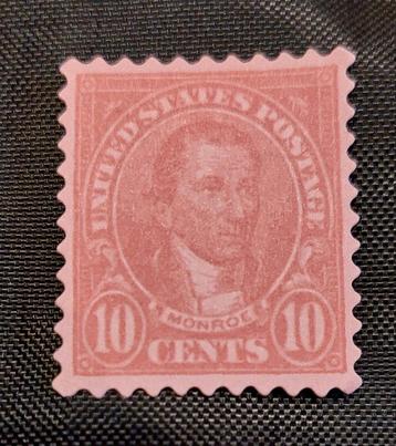 James Monroe 10 cent postzegel  beschikbaar voor biedingen