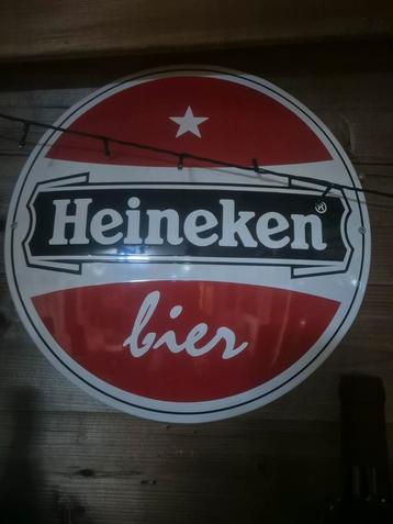 Mooi Heineken emaille bord 40x40 cm beschikbaar voor biedingen