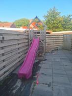 Leuke houten speelhuis met ruimte voor zandbak eronder, Kinderen en Baby's, Speelgoed | Buiten | Speeltoestellen, Ophalen, Gebruikt
