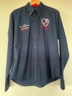 Paul en Shark heren overhemd marine blauw 42, Blauw, Ophalen of Verzenden, Halswijdte 41/42 (L), Gedragen