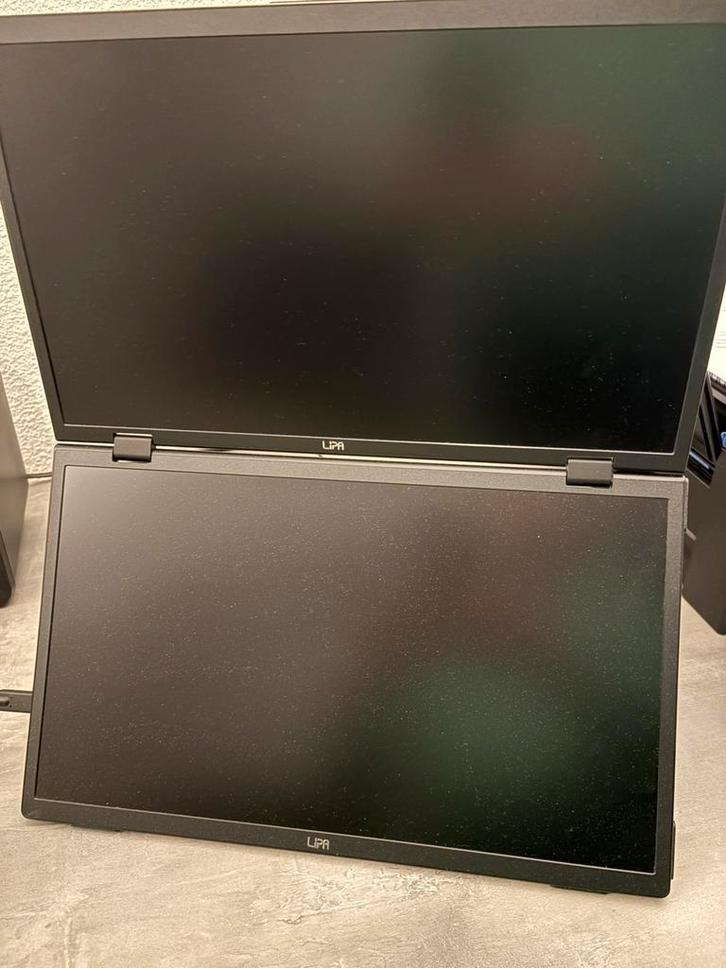 Lipa HDR-72 Dual Portable monitor 15.6 Full HD opvouwbaar, Computers en Software, Monitoren, Zo goed als nieuw, 60 Hz of minder