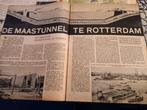 artikel bouw MAASTUNNEL ROTTERDAM 1939-1940 foto's, Verzamelen, Tijdschriften, Kranten en Knipsels, Nederland, Knipsel(s), 1920 tot 1940