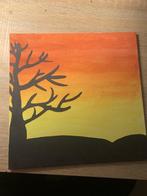 Schilderij met boom, Antiek en Kunst, Kunst | Schilderijen | Klassiek, Verzenden