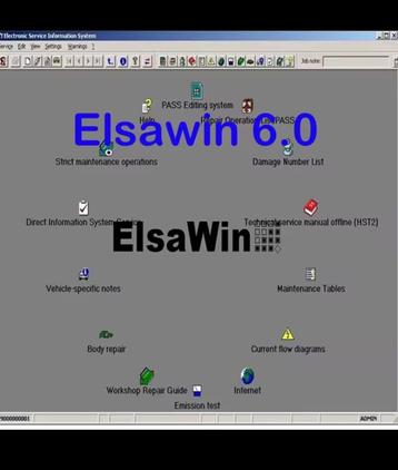 ElsaWin 6.0 VAG - bedradingsschema’s, handboek en meer! beschikbaar voor biedingen