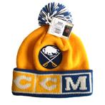 Buffalo Sabres retro knit beanie nhl ccm met pom, Sport en Fitness, IJshockey, Info@taurusvintage.nl, Nieuw, Ophalen of Verzenden