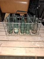 Fles flessen kratje met flessen decoratie, Ophalen