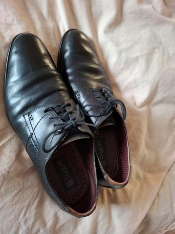 Bugatti Zwarte Leren Schoenen Maat 42 beschikbaar voor biedingen