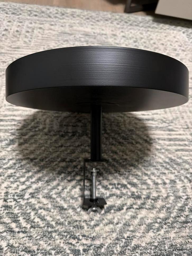 Zwart Tafelblad - Klembaar - Ø36cm, Huis en Inrichting, Woonaccessoires | Overige, Zo goed als nieuw, Ophalen