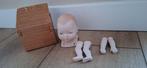 Porseleinen Poppenhoofd en Ledematen / Nieuw in doos, Antiek en Kunst, Ophalen of Verzenden