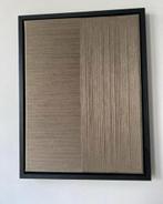 Geweven schilderij touw op canvas, art, Japandi, groen, Ophalen of Verzenden, Nieuw