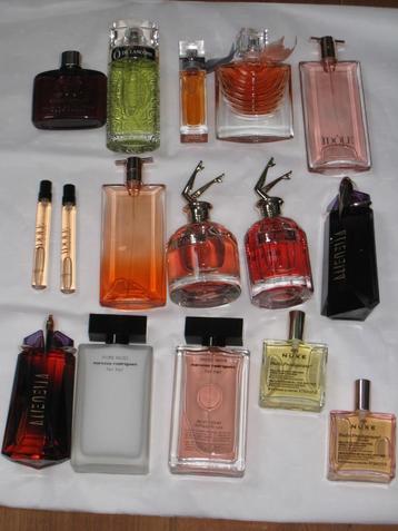 Damesgeuren van JP Gaultier, Lancome, Mugler, etc. beschikbaar voor biedingen