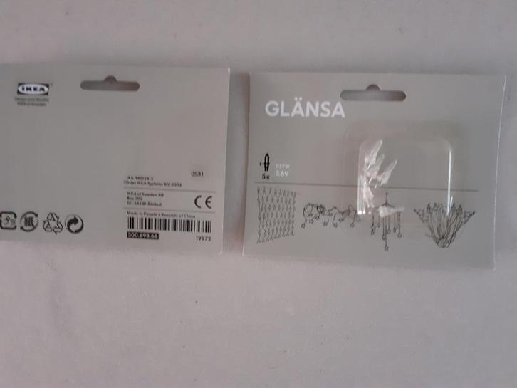 GLANSA verschillende nieuwe kaartjes met reservelampjes ikea, Diversen, Kerst, Nieuw, Ophalen of Verzenden