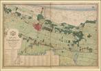 Grote landkaart / plattegrond van Den Haag eo uit ~1852, Ophalen of Verzenden, 1800 tot 2000, Wereld, Landkaart
