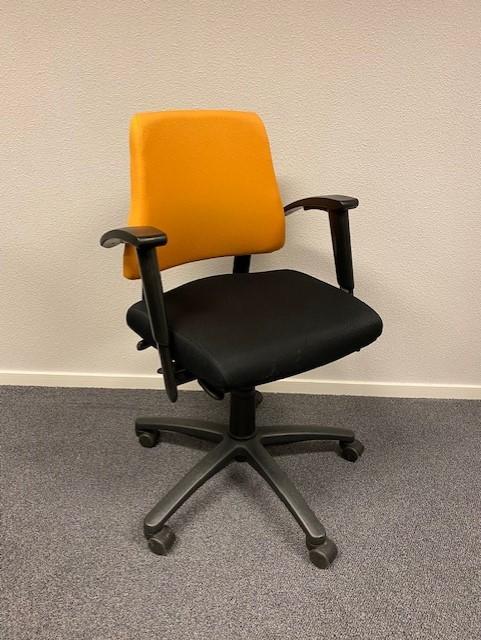 Bureaustoelen BMA Axia Office kleur geel/zwart, Huis en Inrichting, Bureaustoelen, Gebruikt, Bureaustoel, Zwart, Ergonomisch, Ophalen of Verzenden