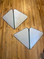 Twee unieke vintage Art Deco Wandlampen van glasatelier SiO2, Ophalen of Verzenden, Glas