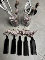 Diverse woonaccessoires zwart paars vazen zijde bloemen, Huis en Inrichting, Woonaccessoires | Vazen, Overige materialen, Overige kleuren