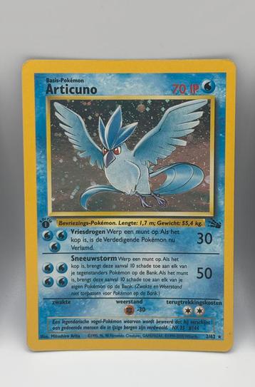 Pokemon kaart Articuno 1st edition Fossil vintage beschikbaar voor biedingen