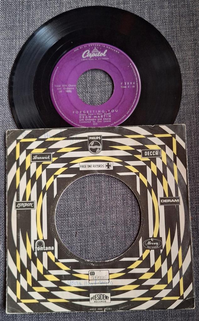 Dean Martin - Forgetting You 7" Single, Cd's en Dvd's, Vinyl | Overige Vinyl, Gebruikt, 10 inch, Ophalen of Verzenden