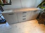 Luonto Dressoir Sherwood Beige - 2 Deuren, 3 Lades, Huis en Inrichting, Ophalen, Overige materialen, Gebruikt, 50 tot 100 cm