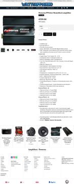 Powerus PW1600 Monoblok versterker, Auto diversen, Autospeakers, ., Nieuw, Ophalen of Verzenden, .