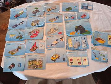 22 playmobil Beschrijvingen,boekjes,folders.voor 5 euro beschikbaar voor biedingen