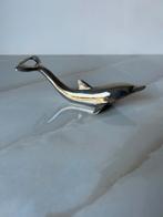 Dolfijn opener vintage verzilverde flesopener zilver vis, Antiek en Kunst, Ophalen of Verzenden, Zilver