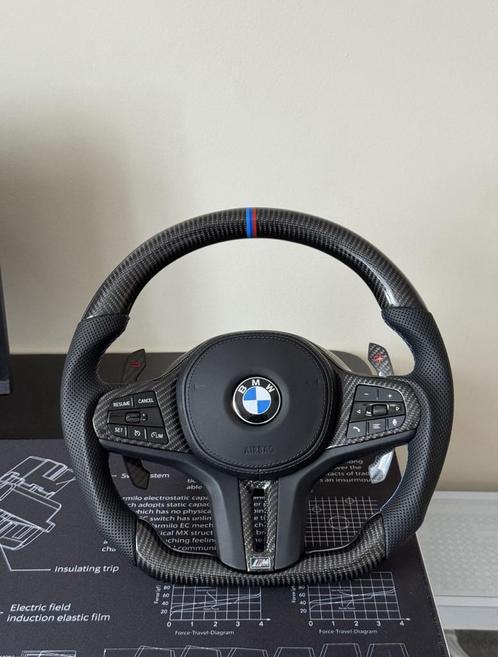STUURWIEL BMW M SPORT CARBON CUSTOM STUUR, Auto-onderdelen, Besturing, BMW, Nieuw, Ophalen of Verzenden