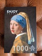 Enjoy puzzle meisje met de parel 1000 stukjes, Hobby en Vrije tijd, Ophalen of Verzenden, 500 t/m 1500 stukjes, Zo goed als nieuw