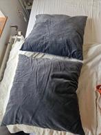 Sierkussens met antraciet hoeslaken IKEA, Ophalen, Zo goed als nieuw, Grijs, Vierkant