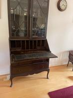 Antieke Secretaire Kast met Glazen Deuren, Antiek en Kunst, Antiek | Meubels | Kasten, Ophalen