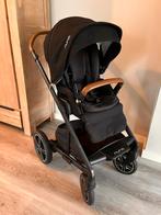 Nuna Mixx Next kinderwagen – Zwart – Maxi-Cosi adapters, Kinderen en Baby's, Kinderwagens en Combinaties, Gebruikt, Verstelbare duwstang