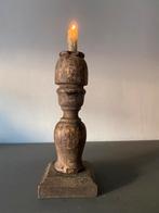 Hoffz kandelaar-kandelaar-ornament-sober-landelijk, Ophalen of Verzenden, Hout, Minder dan 25 cm